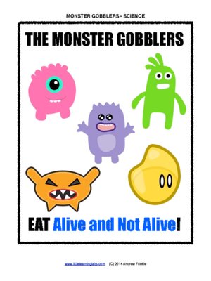 cover image of Little Learning Labs--Monster Gobblers--Sorting Living and Nonliving Things